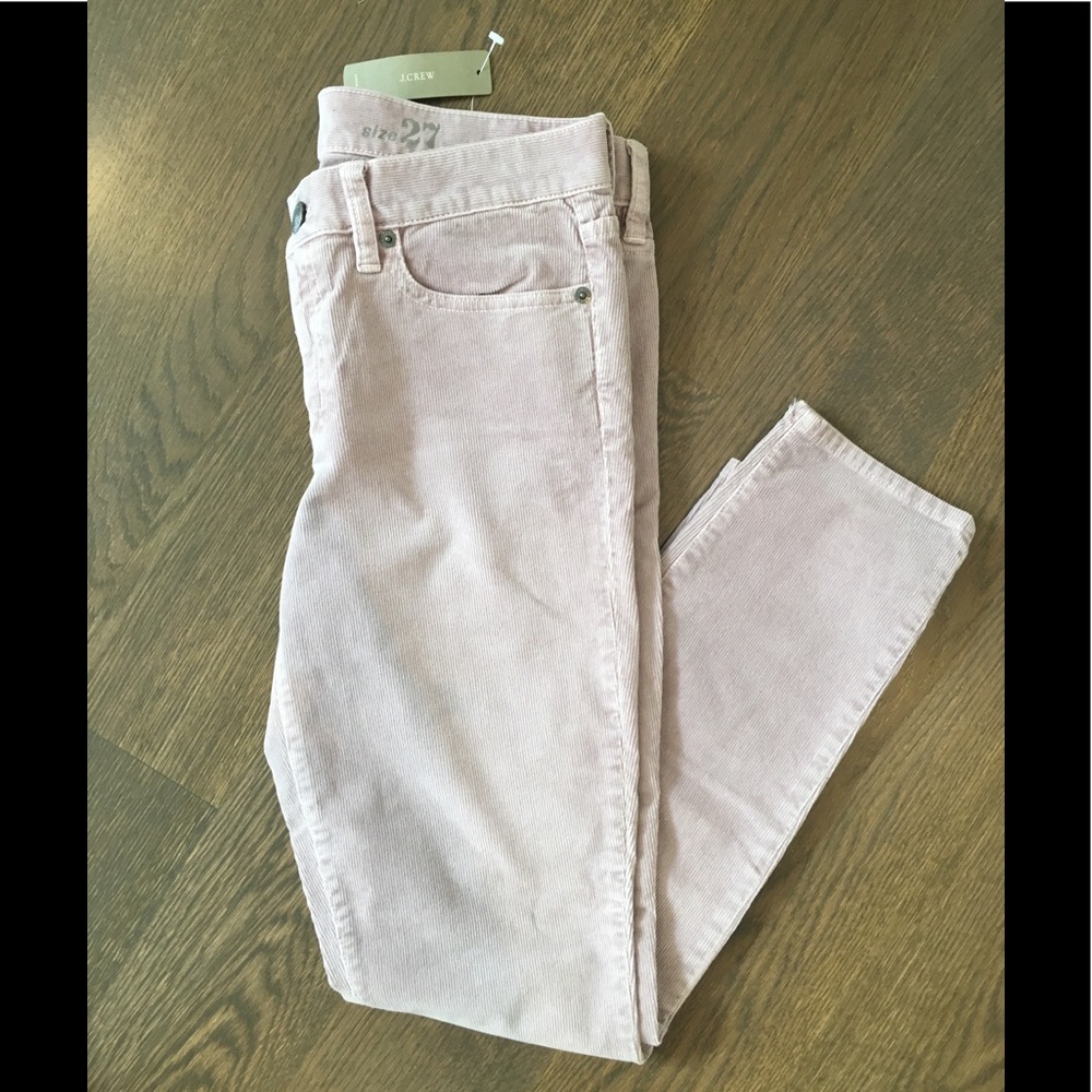 J.CREW “toothpick” corduroy pant